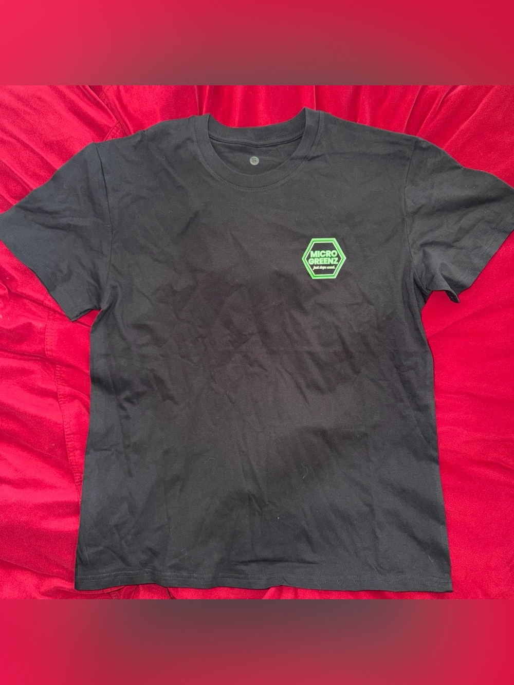 Men's Black Logo Tee - Black/Neon Green